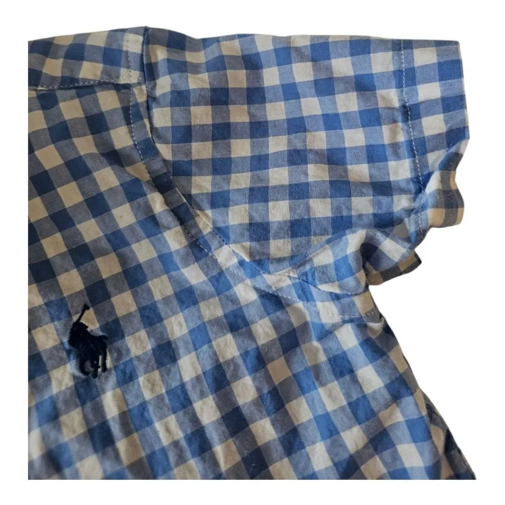 RALPH LAUREN Checkered‎ Button Down Shirt - 18 Months